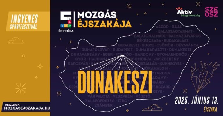 Mozgás Éjszakája 2025 – A mozgás öröme újra életre kel!