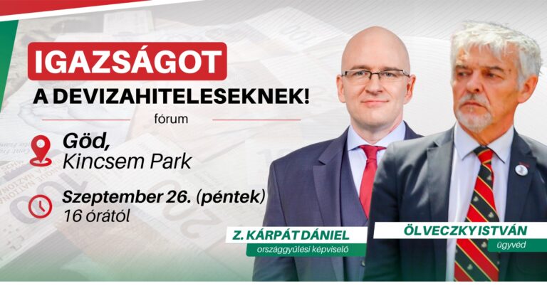 Igazságot a devizahiteleseknek – fórum Gödön